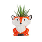 DIYOMR Cute Animal Ceramics Planter Small Succulent Pot Cartoon Shaped Plant Pot for Mini Plants Flower Cactus, Smooth Shiny Ceramic - Plants Not Included (Cow)