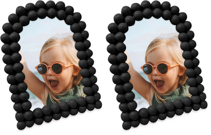 Isaac Jacobs 4x6 Glossy Rosemary Double Bauble Arch Photo Frame w/Easel