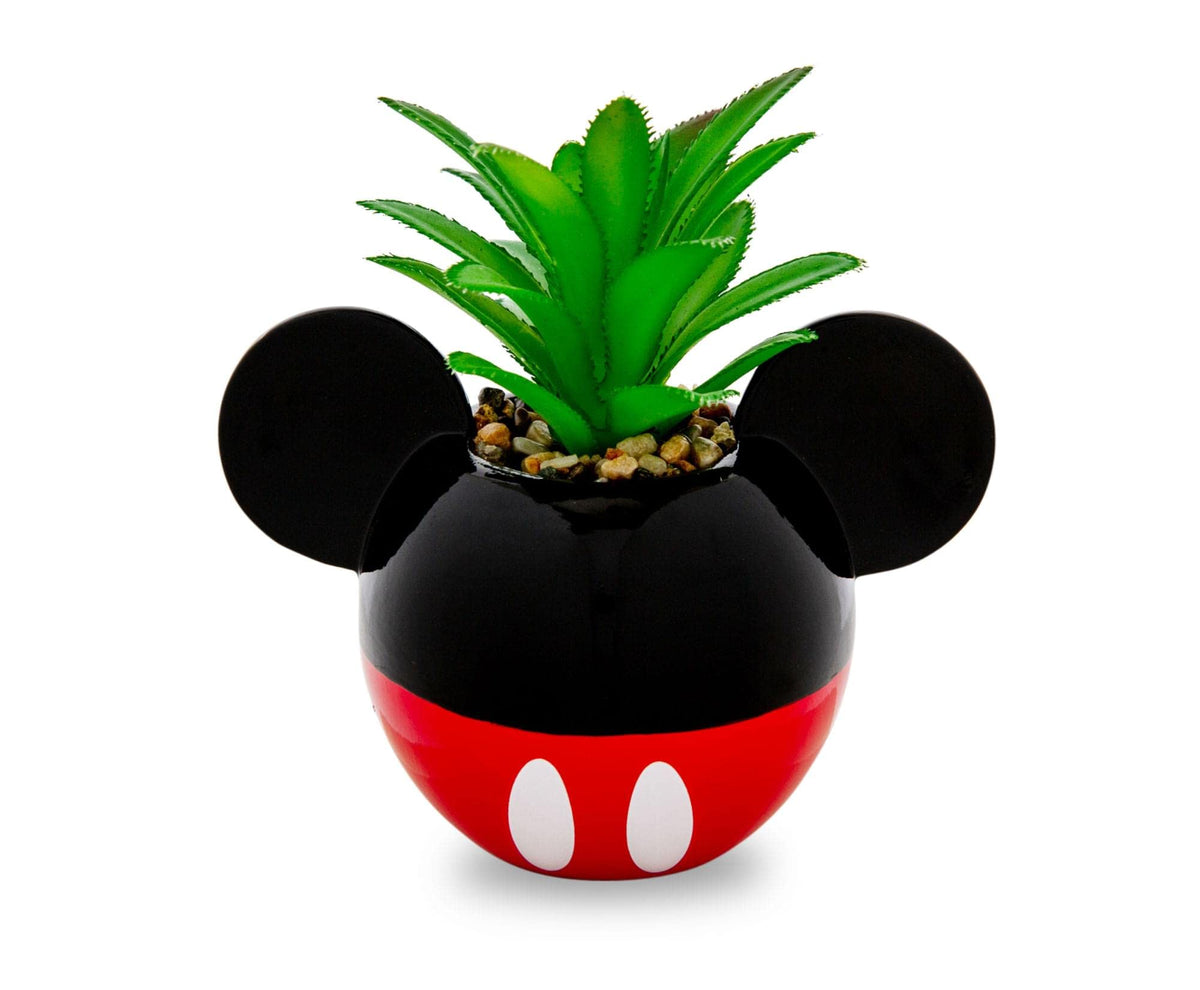 Silver Buffalo Disney Pixar WALL-E 4-Inch Ceramic Mini Planter with Artificial Succulent | Cute Small Flower Pot, Faux Indoor Plant for Desk Shelf