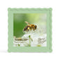 4x6 Picture Frame with Mat for 3.5x5, Wavy Edge Wooden Real Glass Photo Frame for Tabletop and Wall Hanging, Green, 1 Pack