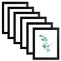 SESEAT 8x10 Picture Frame Brown Set of 6, Display Pictures 5x7 With mat or 8x10 Without Mat