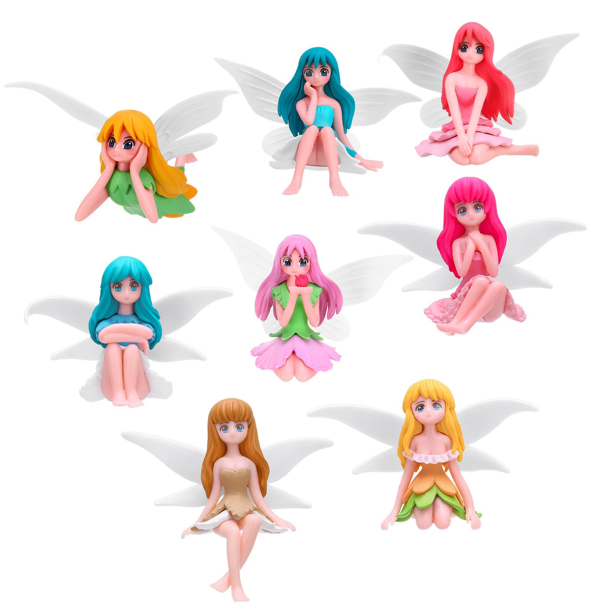 20 Pcs Fairy Figurines Miniature Fairies Full Collection Garden