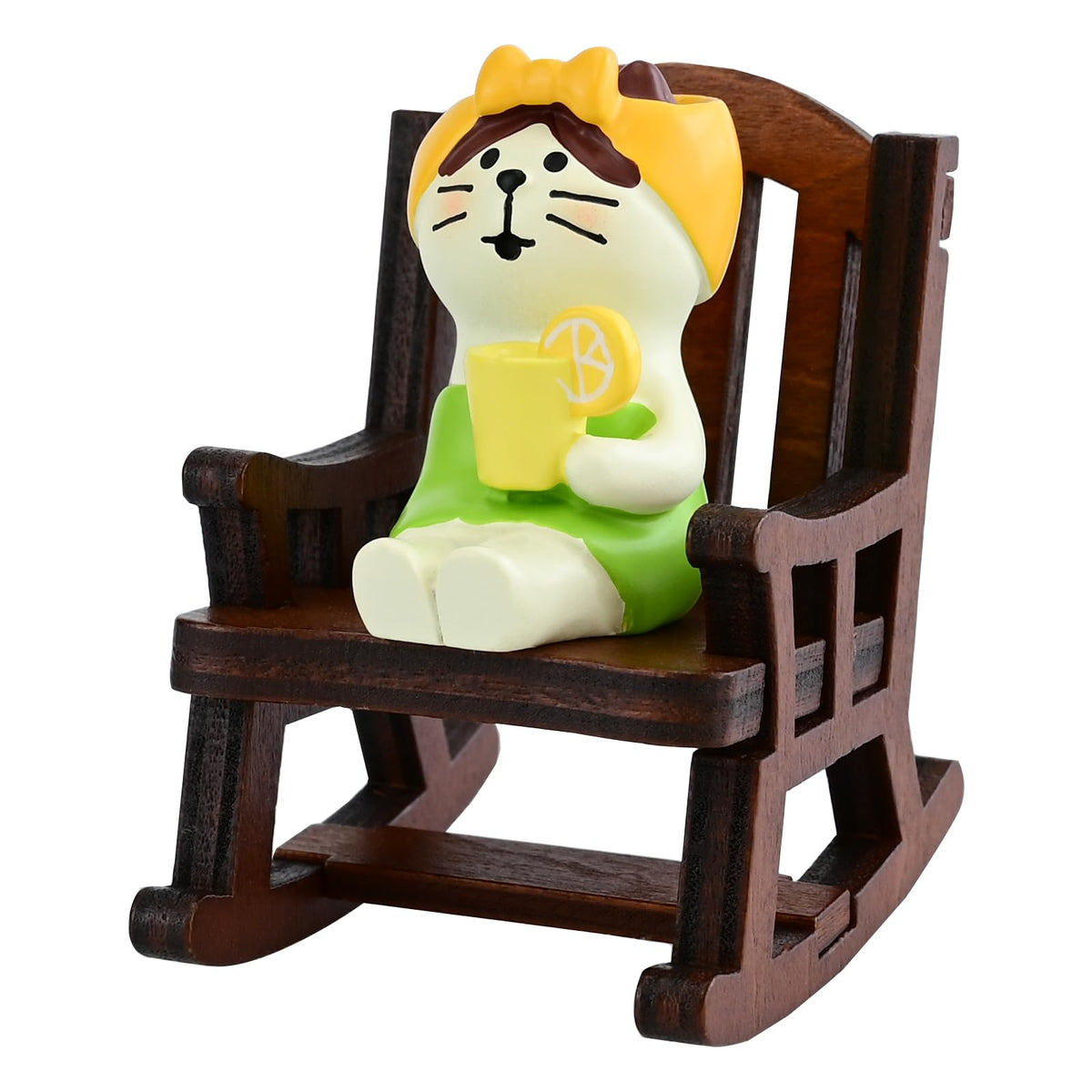 Mevodeata Cute Mini Frog Figurine with Small Sofa Resin Figure for Office Home Decor for Frog Lovers (Rocking Chair)