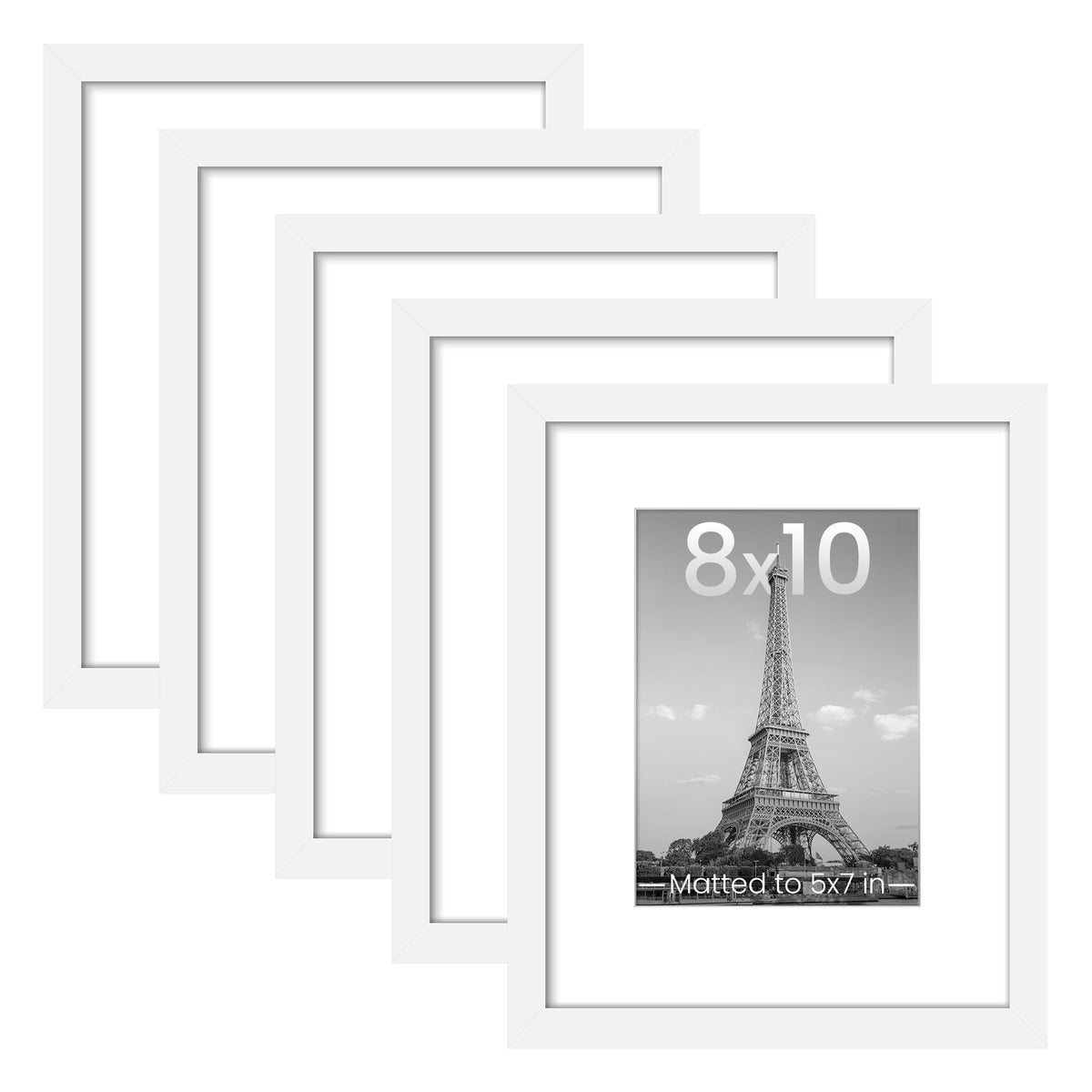 upsimples 11x14 Picture Frame, Gallery Wall Frames Set of 5, Gold