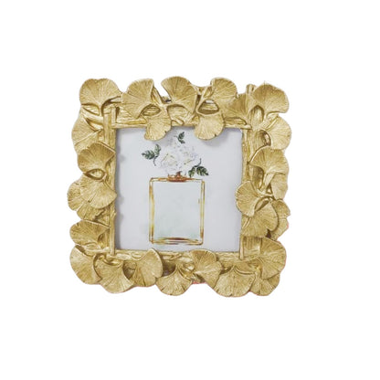 Gold Ginkgo Leaf Vintage Picture Photo Frames 4x6 IN