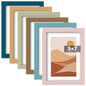 8 x 10, 5 x 7, 4 x 6 Picture Frame Set of 6, Boho Colorful Photo Frames