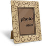 Cute Wooden Picture Frame, Light Wood Grain Cartoon Characters Photo Frame, Fits 4x6 Inch Photo, Display on Table Top Desk, Picture Gift for Friend