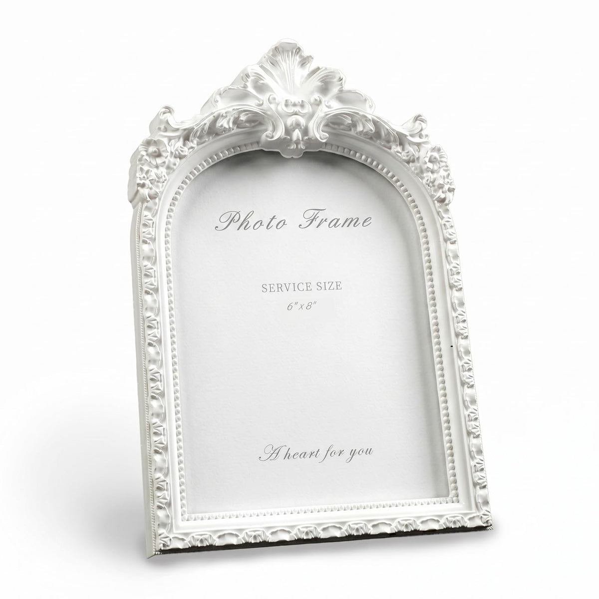 Cuspin 4x6 Vintage Picture Frame Gold Ornate Resin Arched Photo Frame
