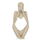 Sandstone Resin Thinker Statue Style Abstract Sculpture, Sandstone, Left