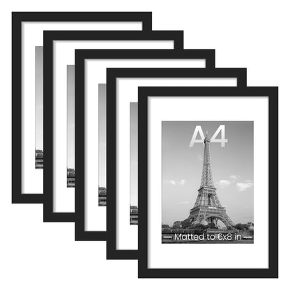 upsimples 11x14 Picture Frame, Gallery Wall Frames Set of 5, Gold