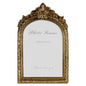 Cuspin 4x6 Vintage Picture Frame Gold Ornate Resin Arched Photo Frame