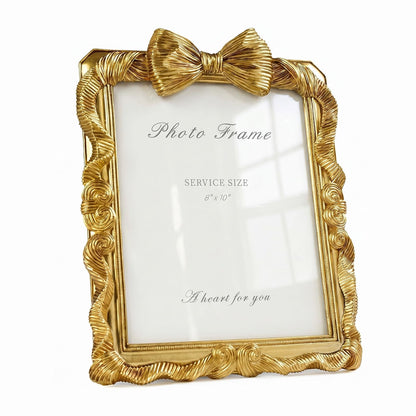 Cuspin 4x6 Vintage Picture Frame Gold Ornate Resin Arched Photo Frame