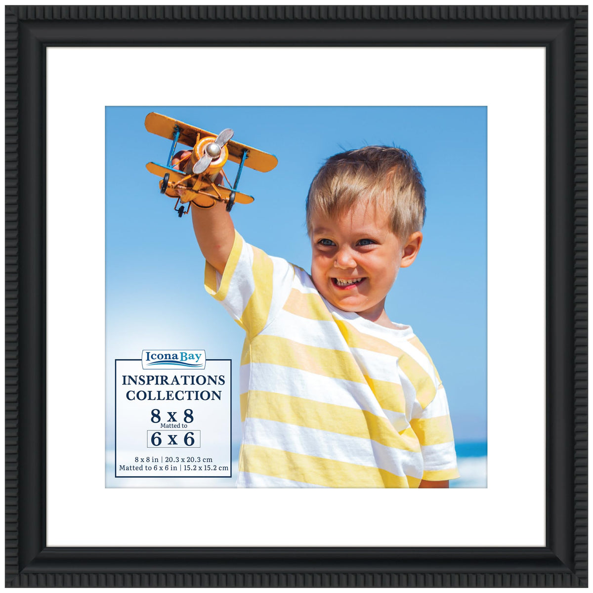 5x7 Gold Picture Frame, Contemporary, Inspirations, Wall or Table Top