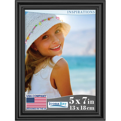 5x7 Gold Picture Frame, Contemporary, Inspirations, Wall or Table Top