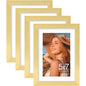 Vittanly 8x10 Picture Frames Set of 4, for Wall or Tabletop, Pale Pink