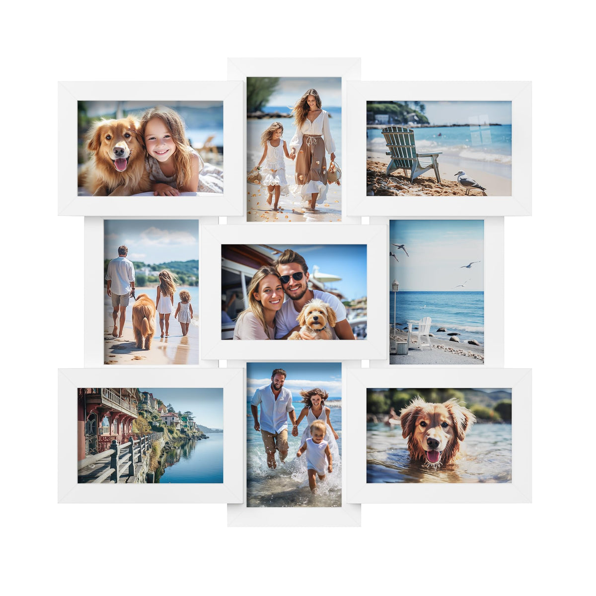 SONGMICS Collage Picture Frames, 4 x 6 for Wall Decor, Set of 12
