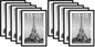 upsimples 11x14 Picture Frame, Gallery Wall Frames Set of 5, Gold