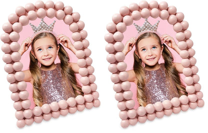 Isaac Jacobs 4x6 Glossy Rosemary Double Bauble Arch Photo Frame w/Easel