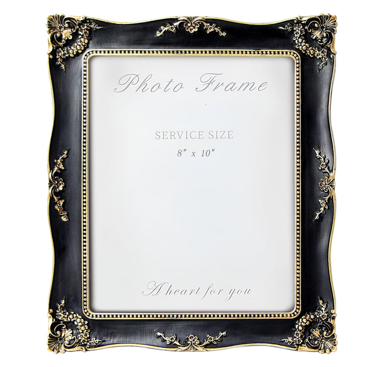 Vintage Picture Frame 8x10 Inch, Ornate Photo Frame (Green)