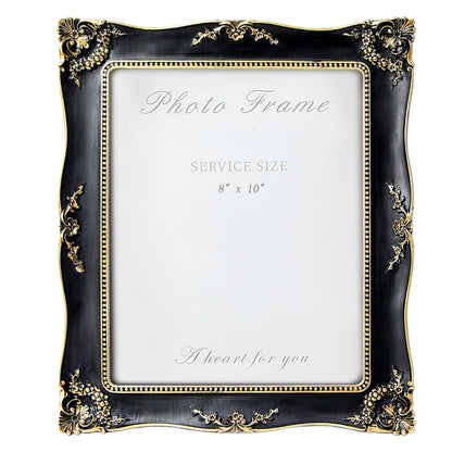 Vintage Picture Frame 8x10 Inch, Ornate Photo Frame (Green)