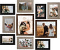LUCKYLIFE Picture Frames Collage Wall Decor 10-Pack, Gallery Wall Frame Set with 8x10 5x7 4x6 Frames in 3 Different Finishes