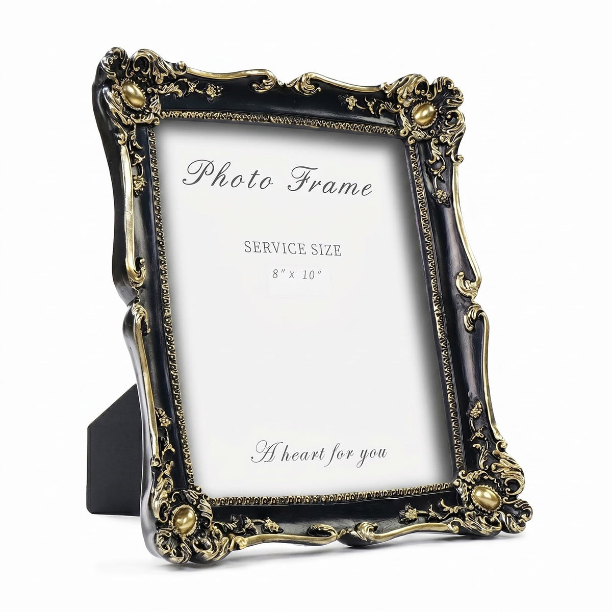 Cuspin 4x6 Vintage Picture Frame Gold Ornate Resin Arched Photo Frame