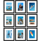 Vittanly 8x10 Picture Frames Set of 9 for Wall or Tabletop Display, Gold