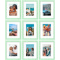 Vittanly 8x10 Picture Frames Set of 9 for Wall or Tabletop Display, Gold