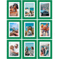 Vittanly 8x10 Picture Frames Set of 9 for Wall or Tabletop Display, Gold