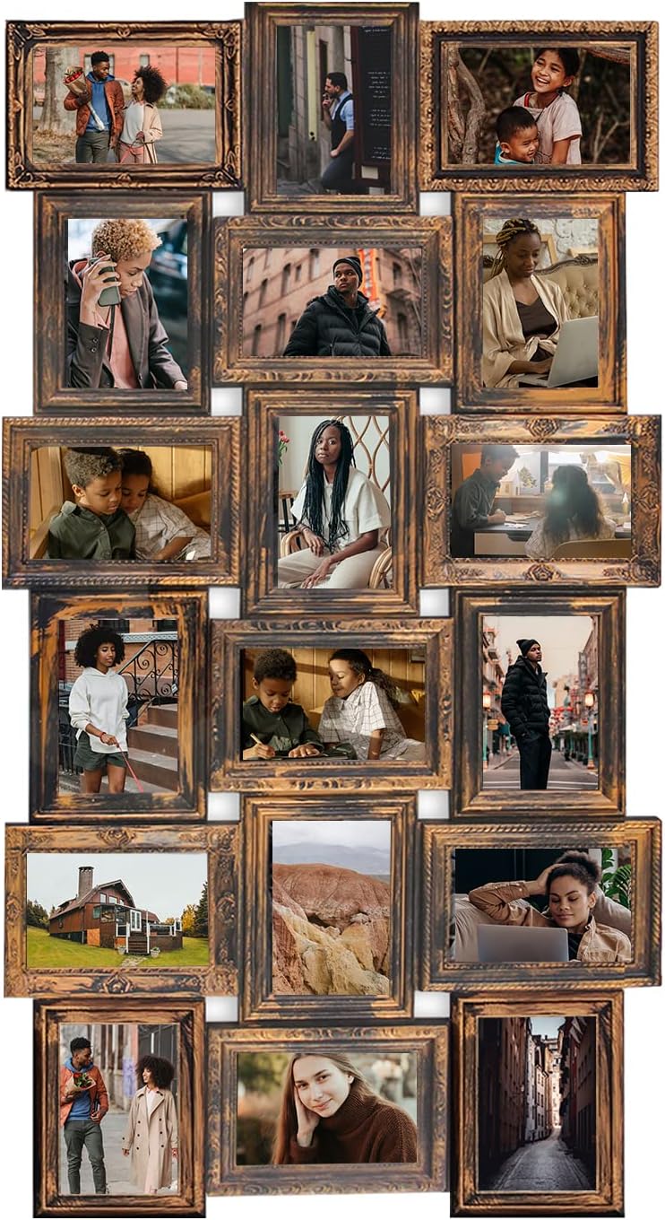 J.M.Deco Collage Picture Frames for Wall Decor-4 x 6 Photo Frames Gallery