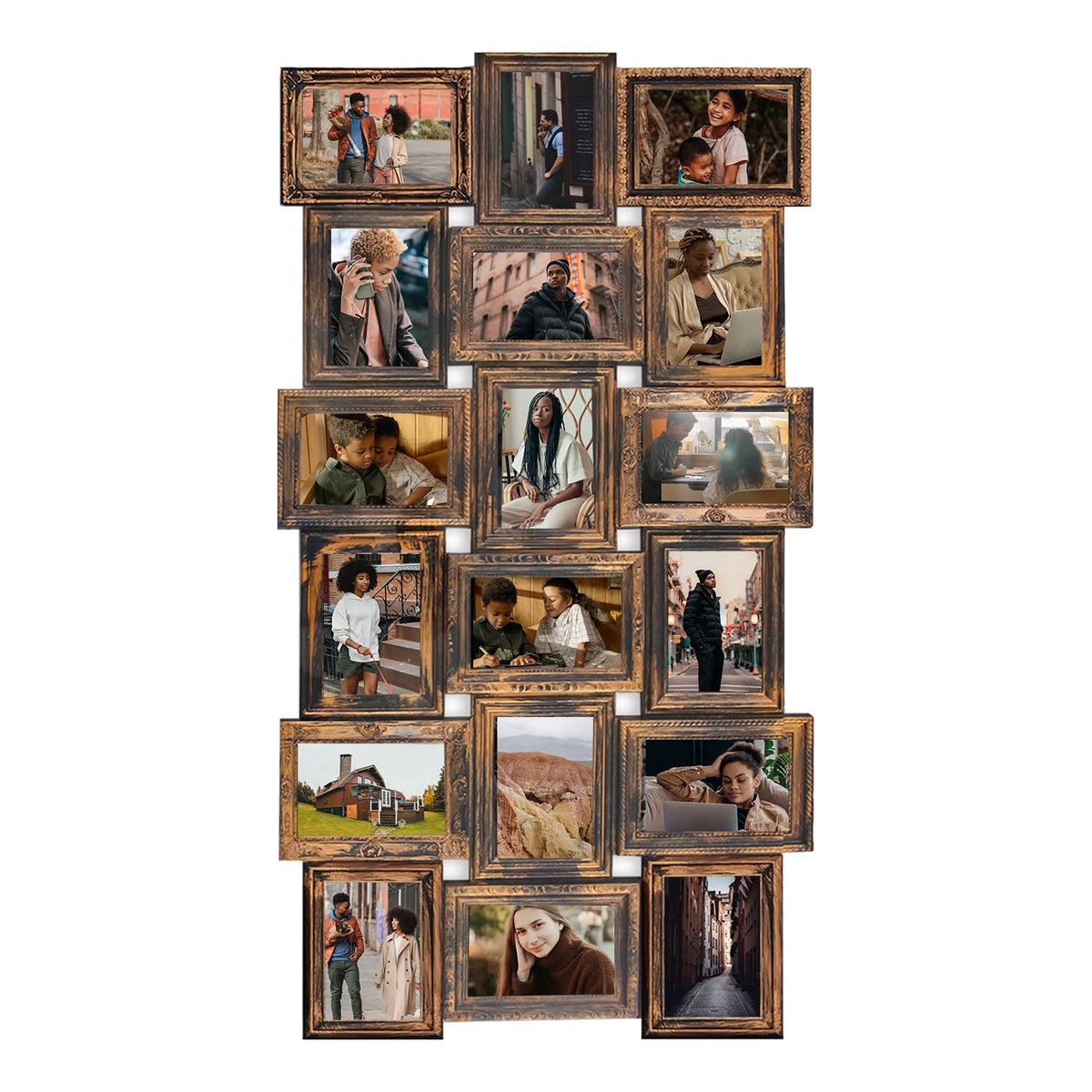 J.M.Deco Collage Picture Frames for Wall Decor-4 x 6 Photo Frames Gallery