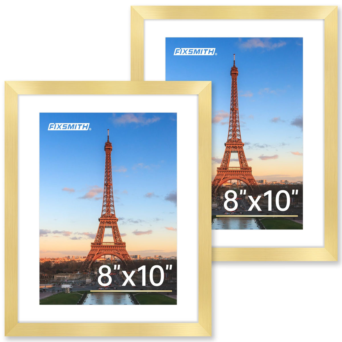 FIXSMITH 10 Pack Picture Frames Collage Wall Decor for Mounting or Tabletop Display, Gallery Wall Frame Set with Two 8x10 Black Frames, Four 5x7 Frames and Four 4x6 Frames, Multi-Pack Photo Frame Set