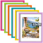 8 x 10, 5 x 7, 4 x 6 Picture Frame Set of 6, Boho Colorful Photo Frames