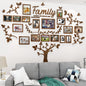 Picture Frames Collage Wall Decor - Family Tree Wall Decor for Living Room 4x6 5x7 8x10 11x14 3D DIY-Acrylic Family Wall Decor Photo Collage Frame for Wall
