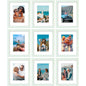 Vittanly 8x10 Picture Frames Set of 9 for Wall or Tabletop Display, Gold