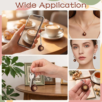 40PCS Resin Mini Coffee Cups Miniature Mug Cup 4 Styles