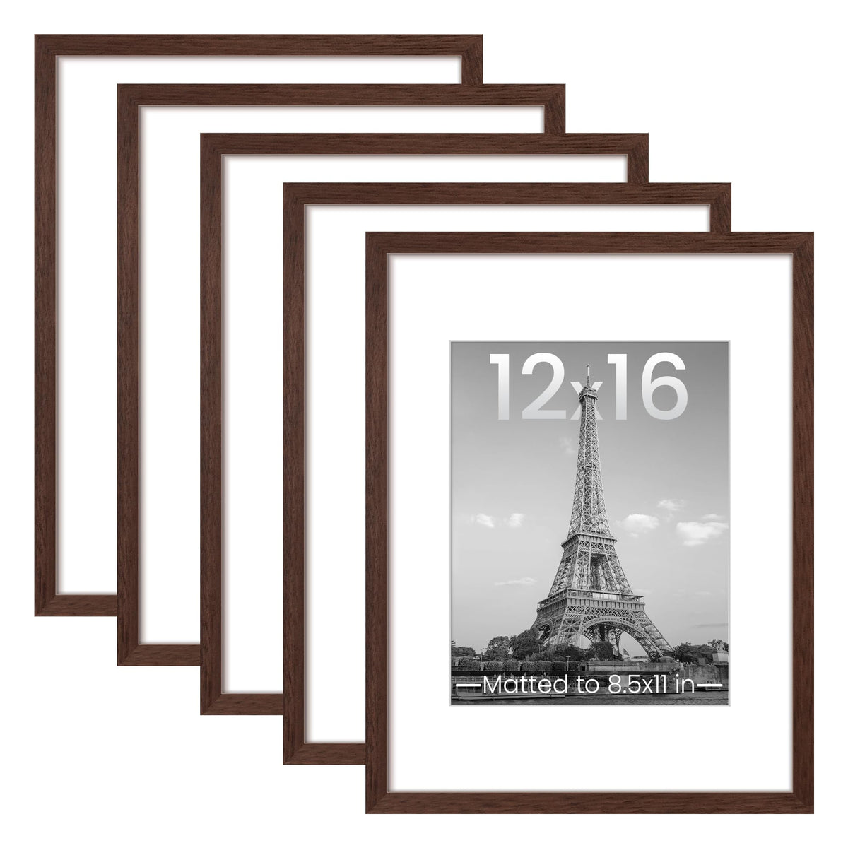 upsimples 11x14 Picture Frame, Gallery Wall Frames Set of 5, Gold
