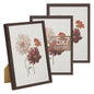 upsimples 4x6 Picture Frame Glass, Thin Border, Gold Photo Frames, 3 Pack