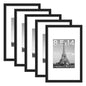 upsimples 11x14 Picture Frame, Gallery Wall Frames Set of 5, Gold