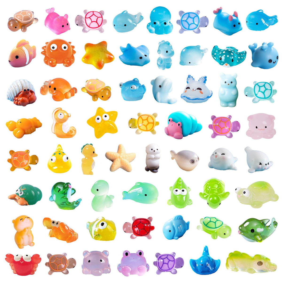 Zerobe 40Pcs Mini Forest Animal Figurines: Resin Fairy Garden Accessories