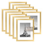 upsimples 4x6 Picture Frame, Photo Collage Wall Decor Set of 10, Black
