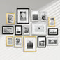 Venusmiles 15 Pack Picture Frames Collage Wall Decor, Gallery Frame Set for Wall Mounting or Tabletop Display, Multi Sizes Including 3pcs 8x10, 6pcs 5x7, 6pcs 4x6, Oak
