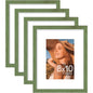 Vittanly 8x10 Picture Frames Set of 4, for Wall or Tabletop, Pale Pink