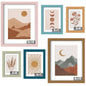 8 x 10, 5 x 7, 4 x 6 Picture Frame Set of 6, Boho Colorful Photo Frames