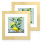 Hongkee 5x7 Picture Frame Set of 2, Real Glass and Wood Frame for Mat 4x6