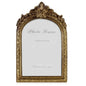 Cuspin 4x6 Vintage Picture Frame Gold Ornate Resin Arched Photo Frame