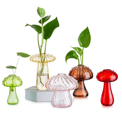 Glasseam Mushroom Plant Propagation Station, Small Glass Propagation Vases