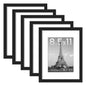upsimples 11x14 Picture Frame, Gallery Wall Frames Set of 5, Gold