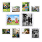 Picture Frame Set 10 pack, Farmhouse Photo Frames, Gallery Wall Frame Collage, with Two 8x10, Four 5x7, Four 4x6 Photo Frame set, in 3 Different Finishes Picture Frames For Wall or Desk,Rustic Brown