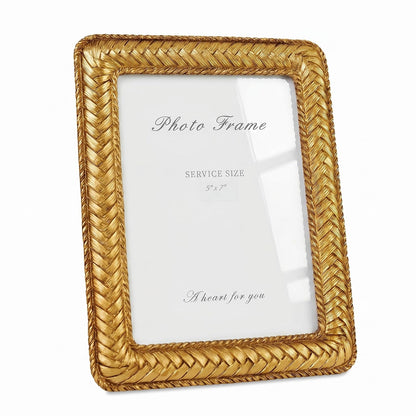 Cuspin 4x6 Vintage Picture Frame Gold Ornate Resin Arched Photo Frame